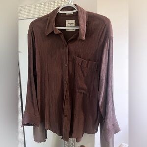 Abercrombie & Fitch crinkle blouse
